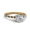Load image into Gallery viewer, 6 Prong Lab Grown Cathedral Engagement Ring