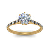 Load image into Gallery viewer, 6 Claw Prong Simple Round Diamond Ring