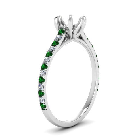 6 Claw Prong Simple Semi Mount Ring