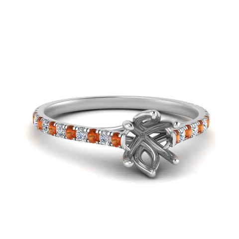 6 Claw Prong Simple Semi Mount Ring
