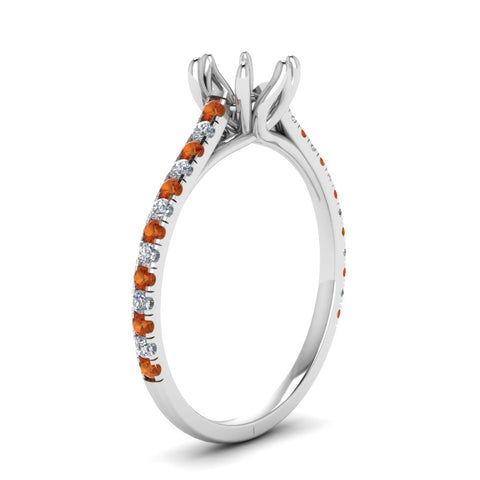 6 Claw Prong Simple Semi Mount Ring