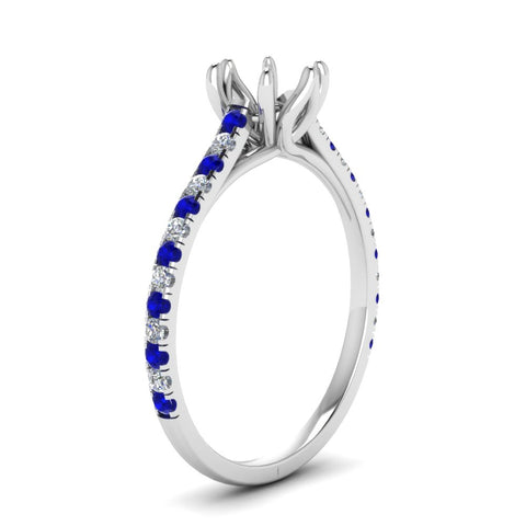 6 Claw Prong Simple Semi Mount Ring