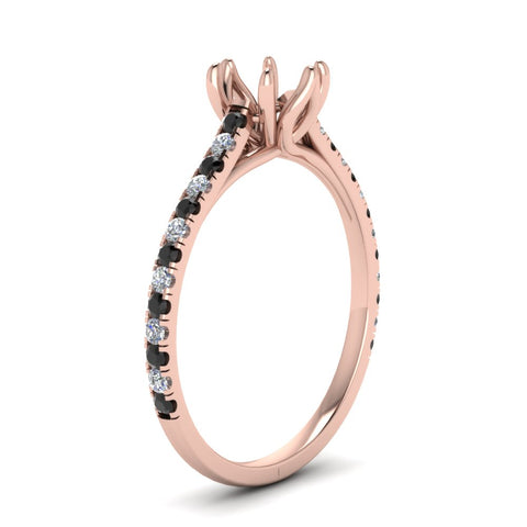 6 Claw Prong Simple Semi Mount Ring
