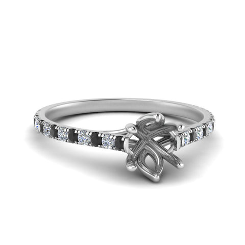 6 Claw Prong Simple Semi Mount Ring