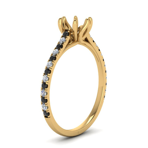 6 Claw Prong Simple Semi Mount Ring