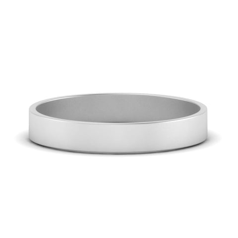 5 mm Flat Gold Wedding Band
