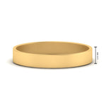 Load image into Gallery viewer, 5 mm Flat Gold Wedding Band
