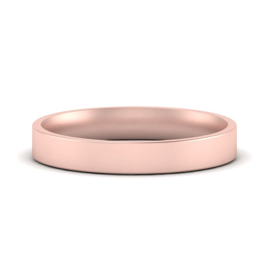 Comfort Fit Flat 4 mm Mens Wedding Band