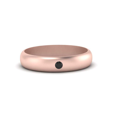 Comfort Fit Single Stone Mens Engagement Ring