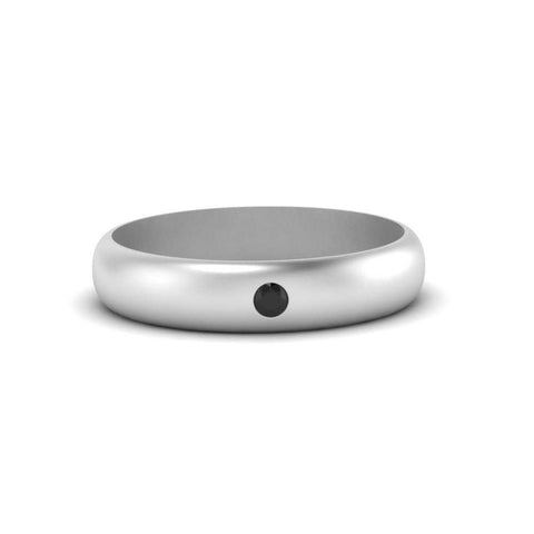 Comfort Fit Single Stone Mens Engagement Ring