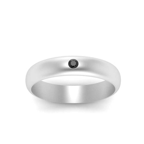 Comfort Fit Single Stone Mens Engagement Ring