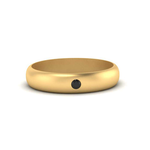 Comfort Fit Single Stone Mens Engagement Ring