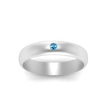 Load image into Gallery viewer, Comfort Fit Single Stone Mens Engagement Ring
