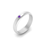Load image into Gallery viewer, Comfort Fit Single Stone Mens Engagement Ring
