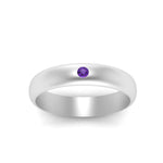 Load image into Gallery viewer, Comfort Fit Single Stone Mens Engagement Ring

