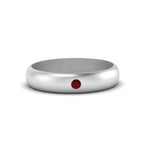 Load image into Gallery viewer, Comfort Fit Single Stone Mens Engagement Ring
