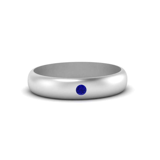 Comfort Fit Single Stone Mens Engagement Ring