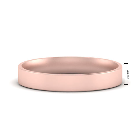 Light Weight Flat Mens Wedding Band