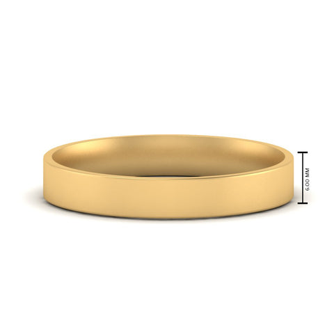 Light Weight Flat Mens Wedding Band