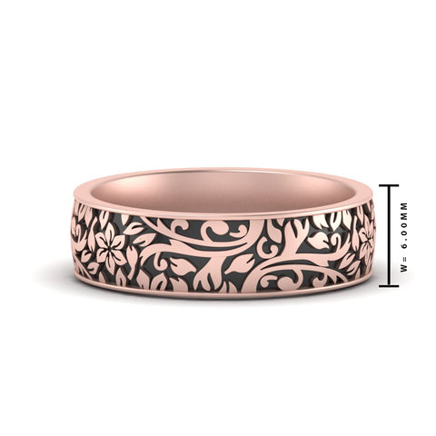 6 mm Mens Nature Inspired Comfort Fit Band