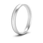 Load image into Gallery viewer, 4 mm Milgrain Comfort Fit Mens Wedding Band
