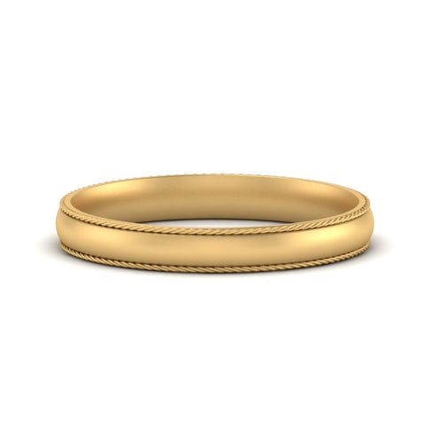 Rope Design Comfort Fit Mens Band