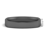 Load image into Gallery viewer, 4 mm Square Comfort Fit Mens Wedding Band
