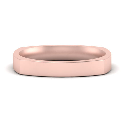 Square Comfort Fit Mens Wedding Band