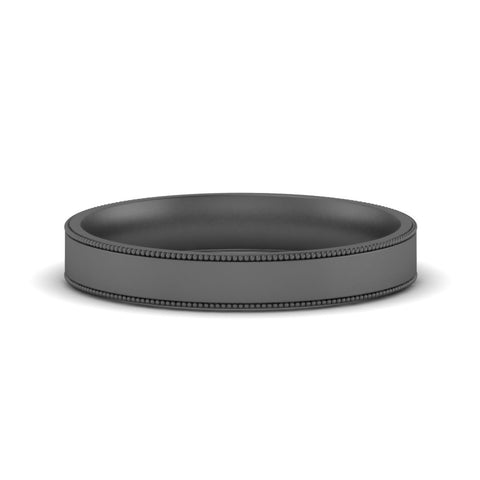 Stepped Edge Comfort Fit Flat Mens Band