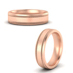 Load image into Gallery viewer, 6-mm-together-double-milgrain-mens-wedding-band-in-rose-gold-fdm11341angle3-6.00mm-nl-rg

