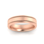 Load image into Gallery viewer, 6-mm-together-double-milgrain-mens-wedding-band-in-rose-gold-fdm11341angle3-6.00mm-nl-rg
