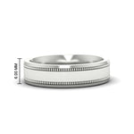 Load image into Gallery viewer, 5 mm Mens Band Double Milgrain
