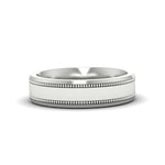 Load image into Gallery viewer, 5 mm Mens Band Double Milgrain
