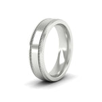 Load image into Gallery viewer, 5 mm Mens Band Double Milgrain

