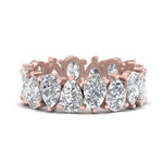 Load image into Gallery viewer, 6.40-carat-eternity-band-diamond-teardrop-in-rose-gold-FD10554PE-0.40CT-NL-RG
