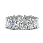 Load image into Gallery viewer, 6.40-carat-eternity-band-diamond-teardrop-in-white-gold-FD10554PE-0.40CT-NL-WG
