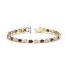 Load image into Gallery viewer, 6.50-carat-classic-teardrop-link-east-west-pink-sapphire-bracelet-in-yellow-gold-FDBRCPE10581GSADRPI-6.50CT-NL-YG-hw.jpg?v=1776850743