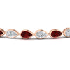 Load image into Gallery viewer, 6.50-carat-classic-teardrop-link-east-west-ruby-bracelet-in-rose-gold-FDBRCPE10581GRUDRANGLE5-6.50CT-NL-RG.jpg?v=1776850916