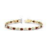 Load image into Gallery viewer, 6.50-carat-classic-teardrop-link-east-west-ruby-bracelet-in-yellow-gold-FDBRCPE10581GRUDR-6.50CT-NL-YG-hw.jpg?v=1776850916