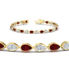Load image into Gallery viewer, 6.50-carat-classic-teardrop-link-east-west-ruby-bracelet-in-yellow-gold-FDBRCPE10581GRUDRANGLE2-6.50CT-NL-YG.jpg?v=1776850916