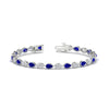 Load image into Gallery viewer, 6.50-carat-classic-teardrop-link-east-west-sapphire-bracelet-in-white-gold-FDBRCPE10581GSABL-6.50CT-NL-WG.jpg?v=1776850622