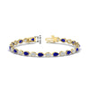 Load image into Gallery viewer, 6.50-carat-classic-teardrop-link-east-west-sapphire-bracelet-in-yellow-gold-FDBRCPE10581GSABL-6.50CT-NL-YG-hw.jpg?v=1776850622