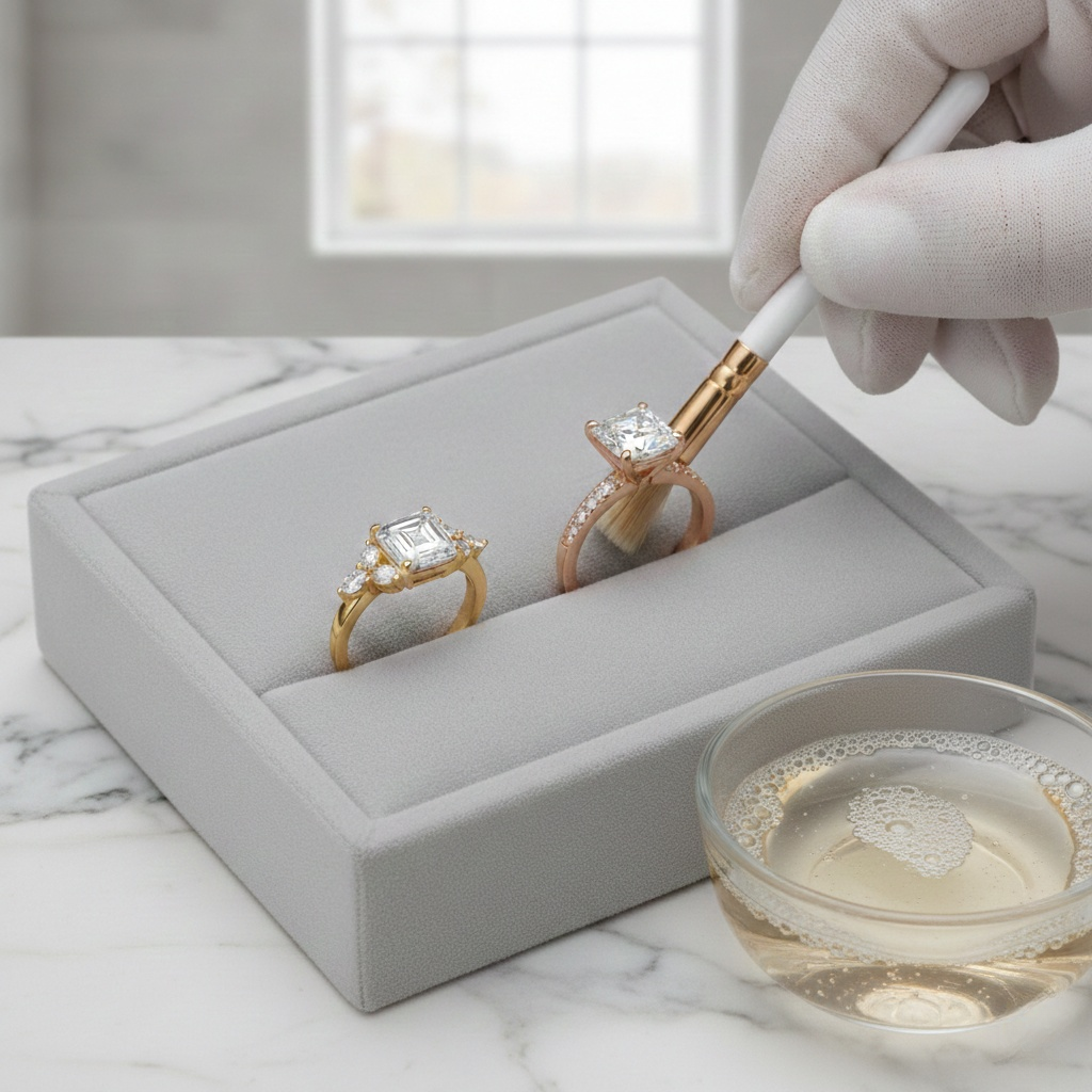 Cleaning Diamond Jewelry With Special Settings