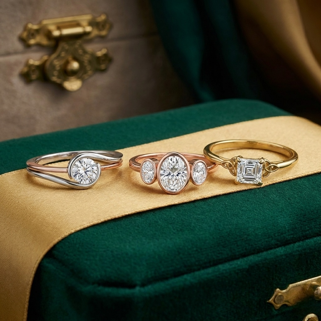 Custom Lab Created Engagement Rings