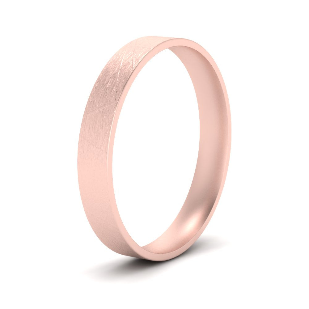 Ice Textured Mens 5mm Comfort Fit Wedding Band