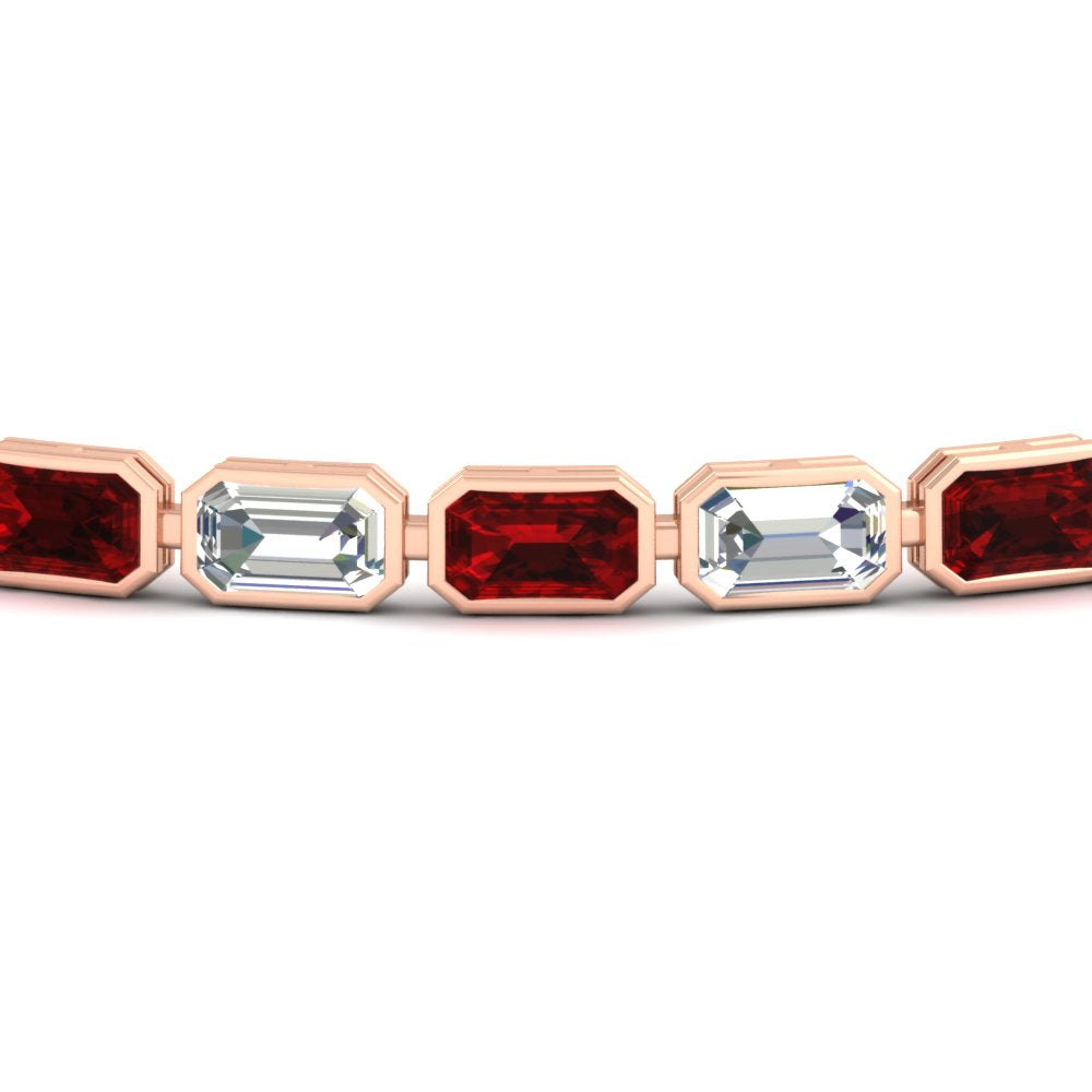 7-50-carat-emerald-cut-diamond-bezel-tennis-bracelet