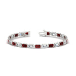 Load image into Gallery viewer, 7.50 Carat Emerald Cut Diamond Bezel Tennis Bracelet

