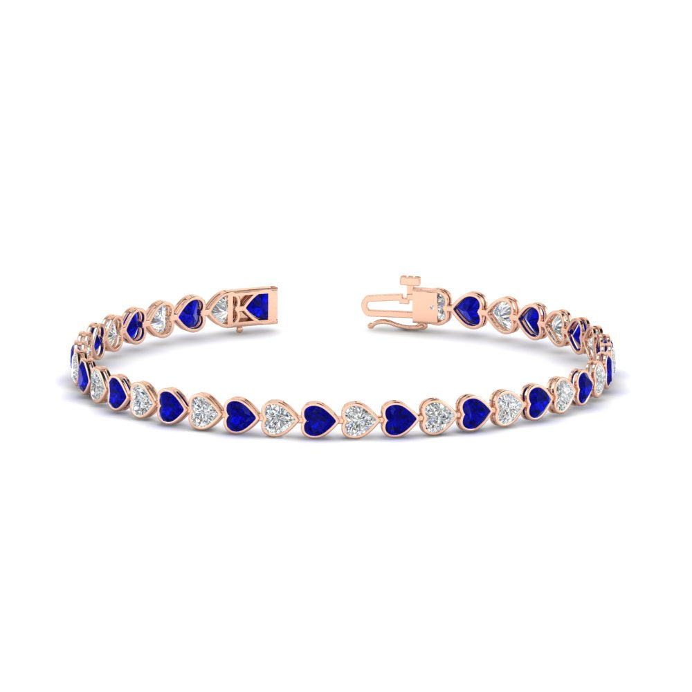 7-60-ct-bezel-tennis-bracelet-heart-shaped-diamond-with-sapphire-in-rose-gold-fdbrc10581htgsablangle2-7-60-ct-nl-rg