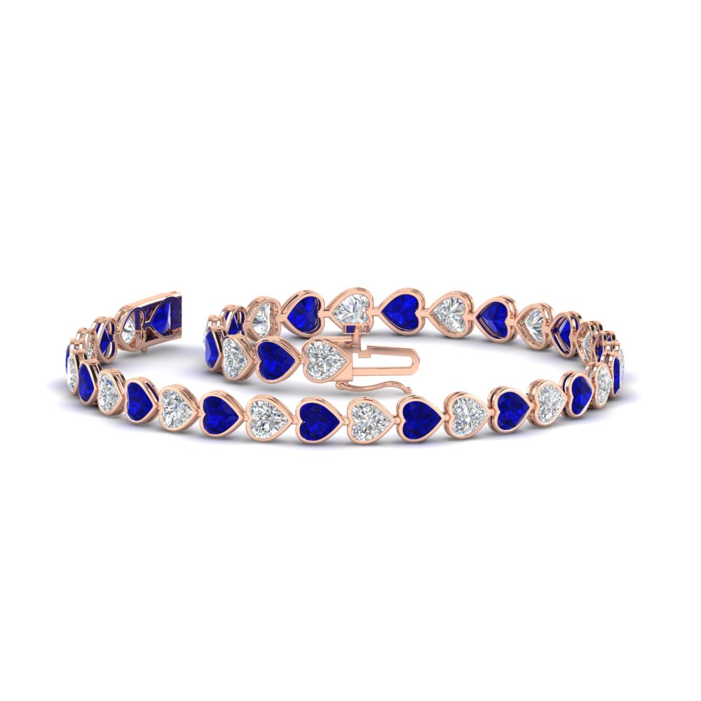 7-60-ct-bezel-tennis-bracelet-heart-shaped-diamond-with-sapphire-in-rose-gold-fdbrc10581htgsablangle2-7-60-ct-nl-rg