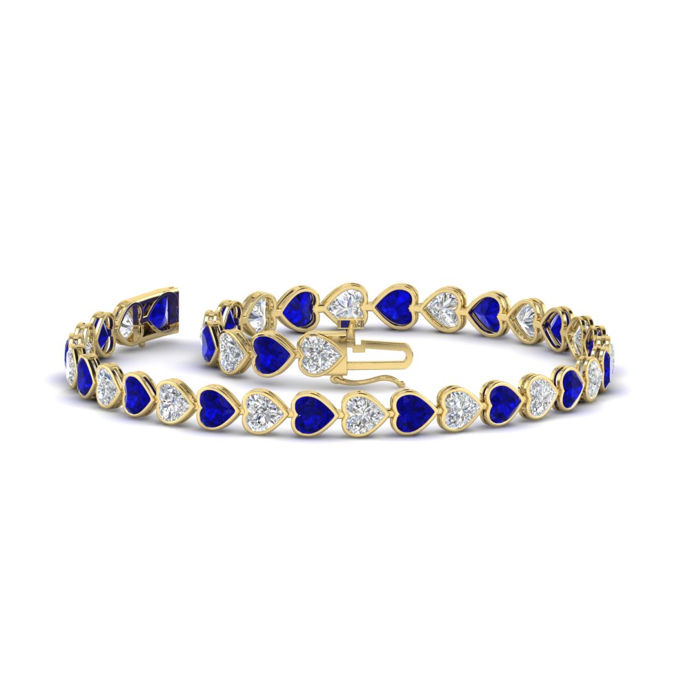 7-60-ct-bezel-tennis-bracelet-heart-shaped-diamond-with-sapphire-in-yellow-gold-fdbrc10581htgsablangle2-7-60-ct-nl-yg